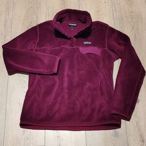 Patagonia | Re-Tool Snap-T High-Pile Fleece Pullover in Burgundy